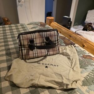 Authentic Speedy Burberry Bowling  Bag